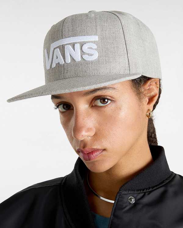 Grey Vans Drop V Unisex Hats | VN3154972
