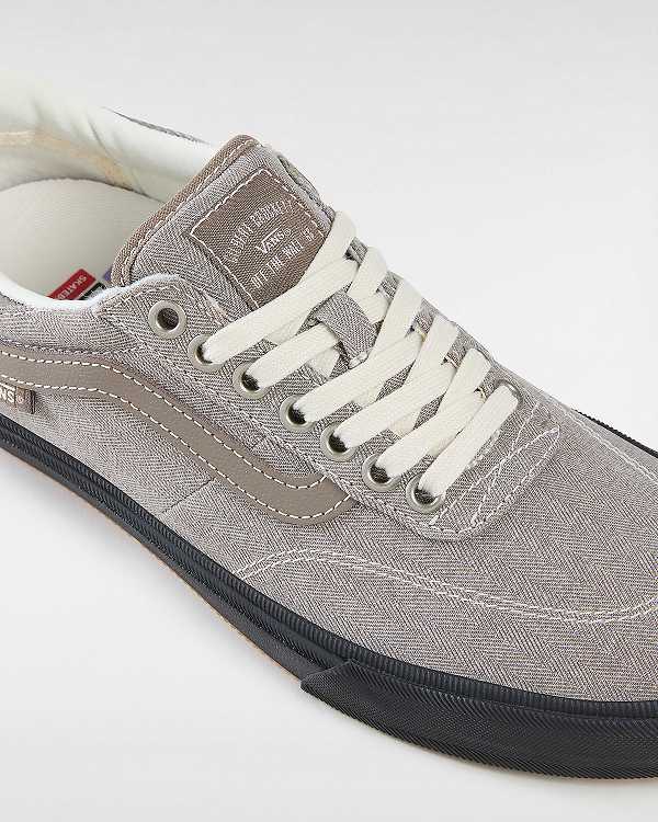 Grey Vans Gilbert Crockett Herringbone Women Skate Shoes | VN0368715