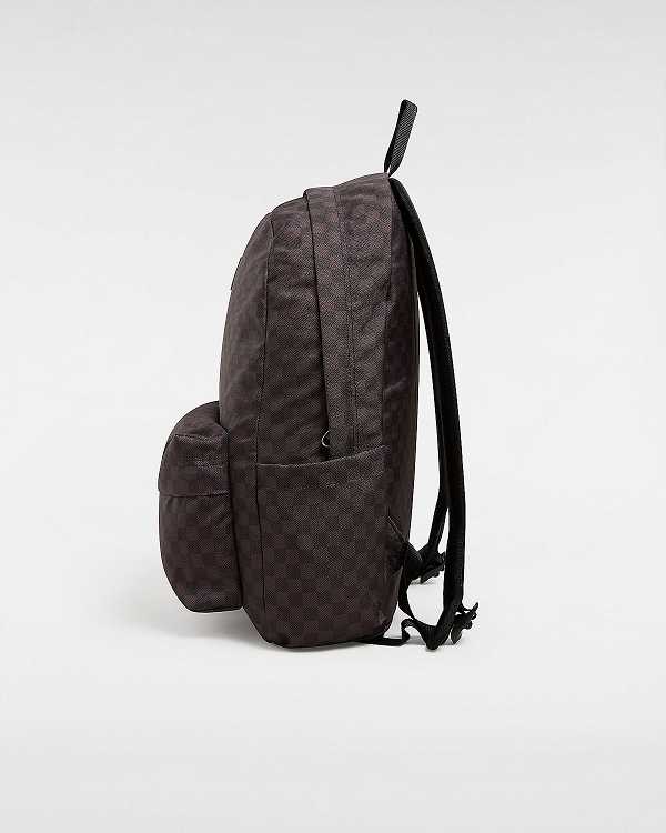 Grey Vans Old Skool Check Unisex Backpacks | VN8763451