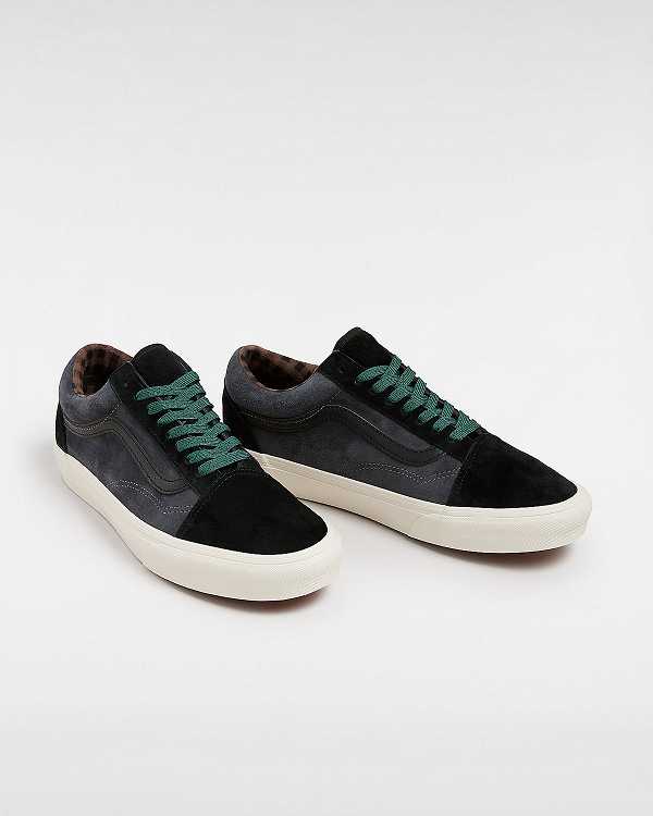 Grey Vans Old Skool Pig Suede Men Sneakers | VN8201796