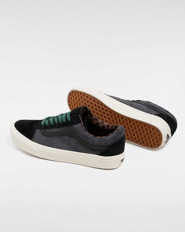 Grey Vans Old Skool Pig Suede Men Sneakers | VN8201796