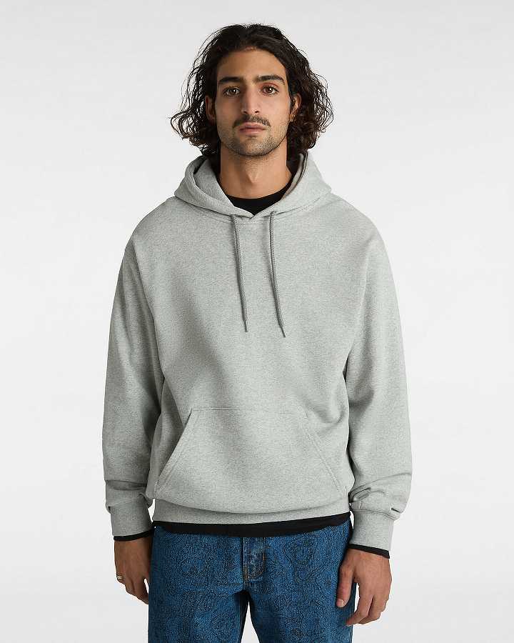 Grey Vans Original Standard Loose Men Hoodie | VN9260183