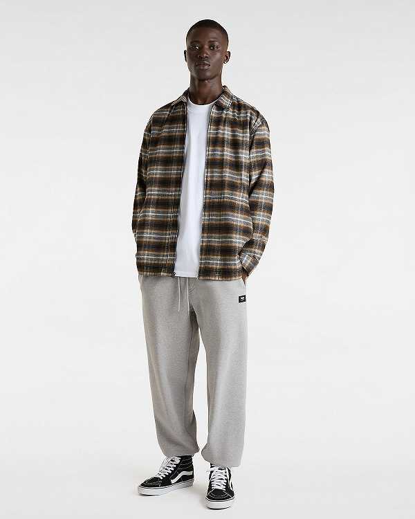 Grey Vans Original Standards Fleece Loose Men Pants | VN1975204