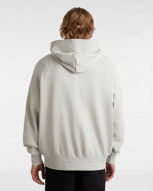 Grey Vans Premium Logo Men Hoodie | VN9763028