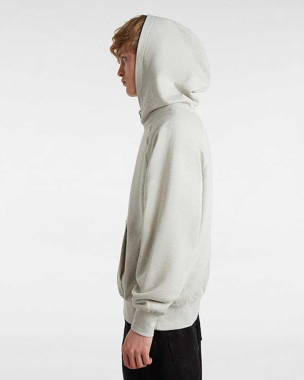 Grey Vans Premium Logo Men Hoodie | VN9763028