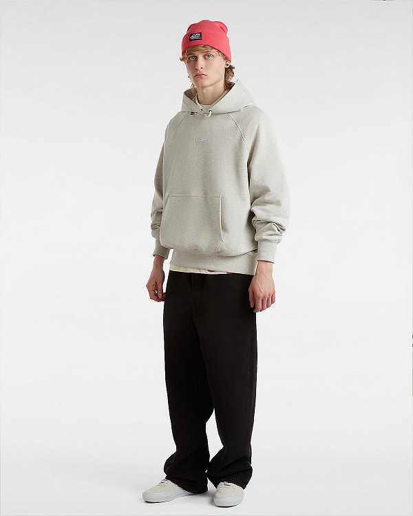 Grey Vans Premium Logo Men Hoodie | VN9763028