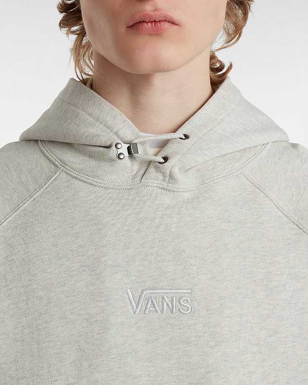 Grey Vans Premium Logo Men Hoodie | VN9763028