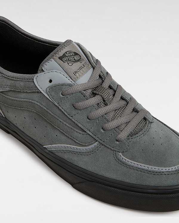 Grey Vans Rowley Suede Men Skate Shoes | VN8745329