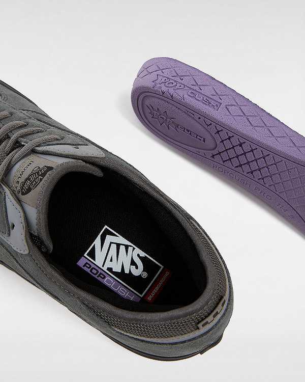 Grey Vans Rowley Suede Men Skate Shoes | VN8745329