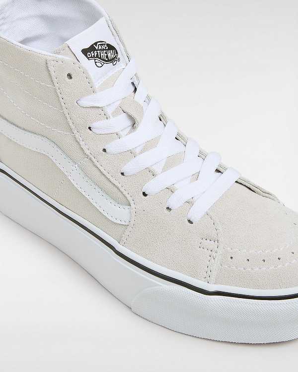 Grey Vans Sk8-Hi Tapered Women Platform Shoes | VN5732416