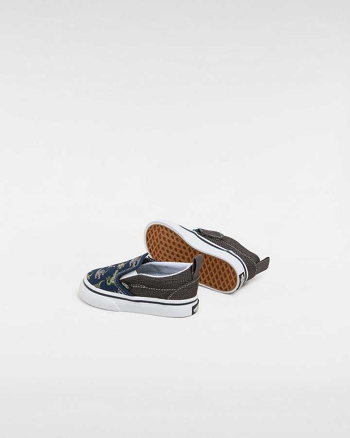 Multicolor Vans Hook and loop (1-4 Years) Kids' Slip On Shoes | VN7281496