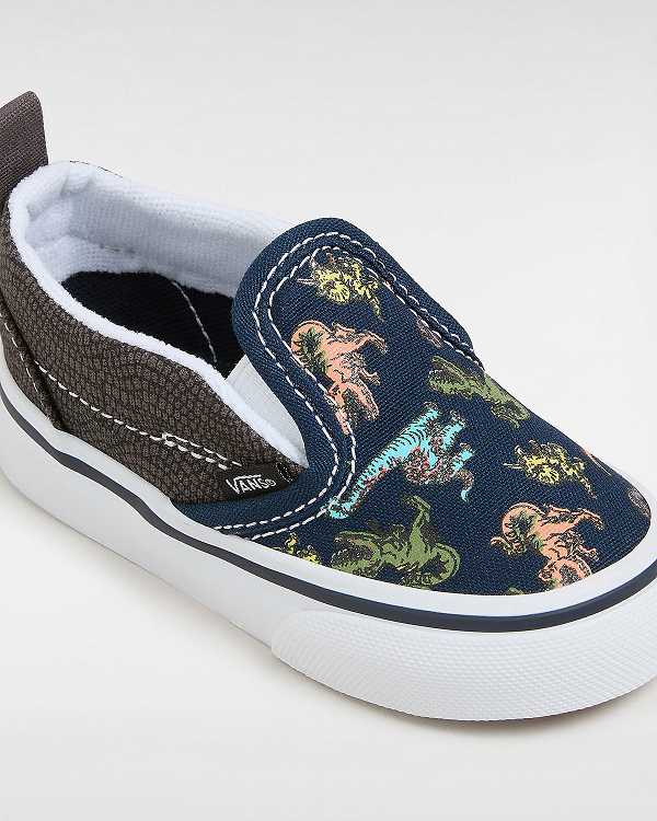 Multicolor Vans Hook and loop (1-4 Years) Kids' Slip On Shoes | VN7281496