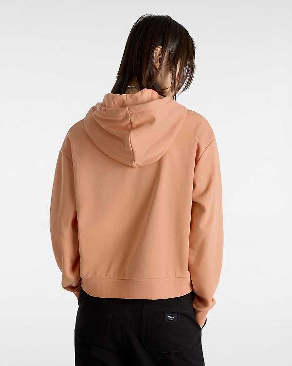 Orange Vans Essential Relaxed Fit Women Hoodie | VN0913745