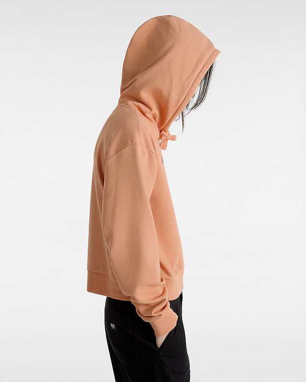 Orange Vans Essential Relaxed Fit Women Hoodie | VN0913745