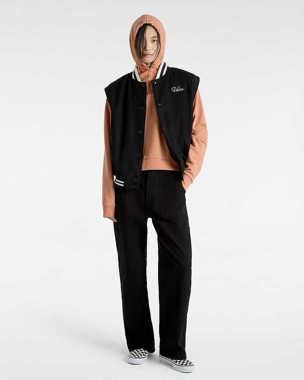 Orange Vans Essential Relaxed Fit Women Hoodie | VN0913745