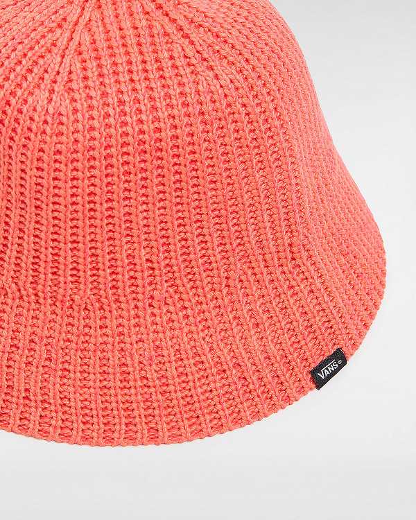 Orange Vans Knit Unisex Hats | VN2908317
