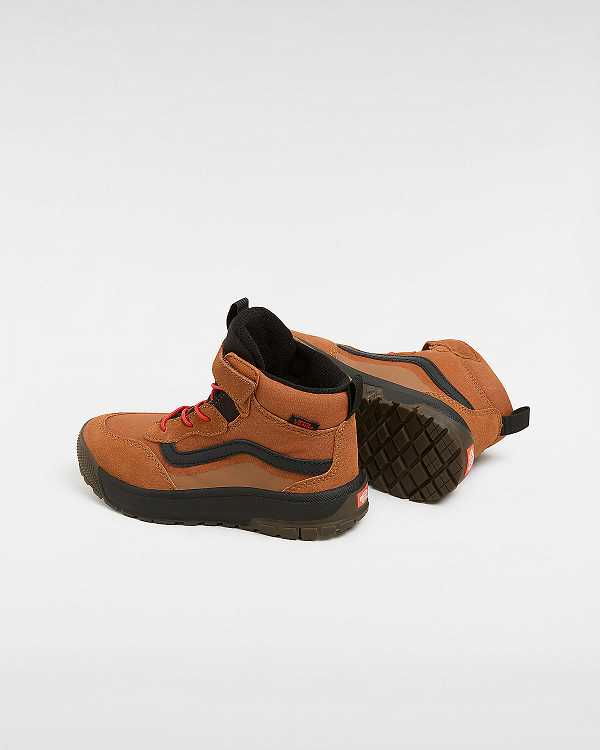 Orange Vans MTE Mini Crest (4-8 Years) Kids' Hiking Boots | VN9123546