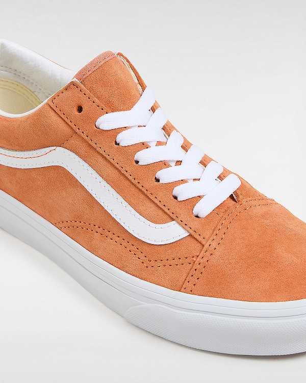 Orange Vans Old Skool Pig Suede Men Sneakers | VN7458063