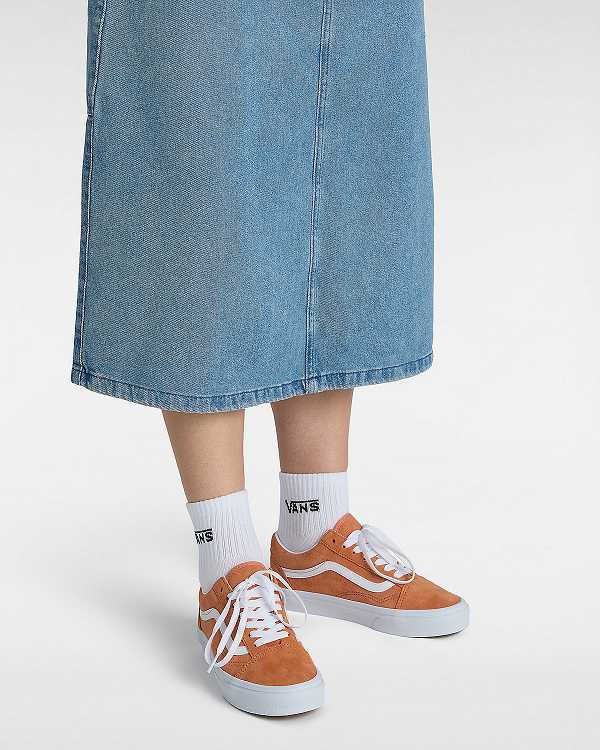 Orange Vans Old Skool Pig Suede Men Sneakers | VN7458063
