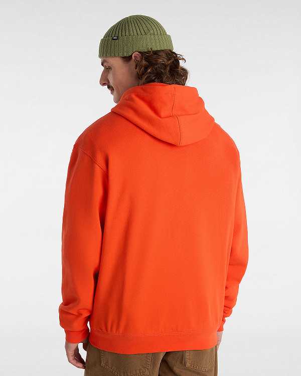 Orange Vans Original Standards Loose Men Hoodie | VN2673590