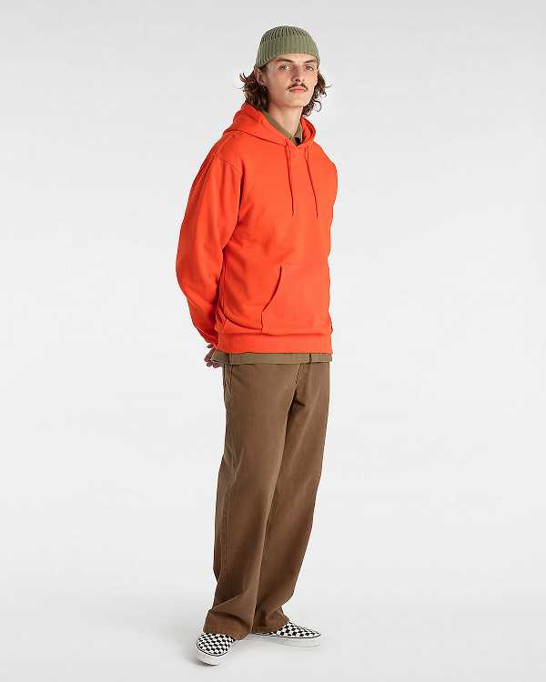 Orange Vans Original Standards Loose Men Hoodie | VN2673590