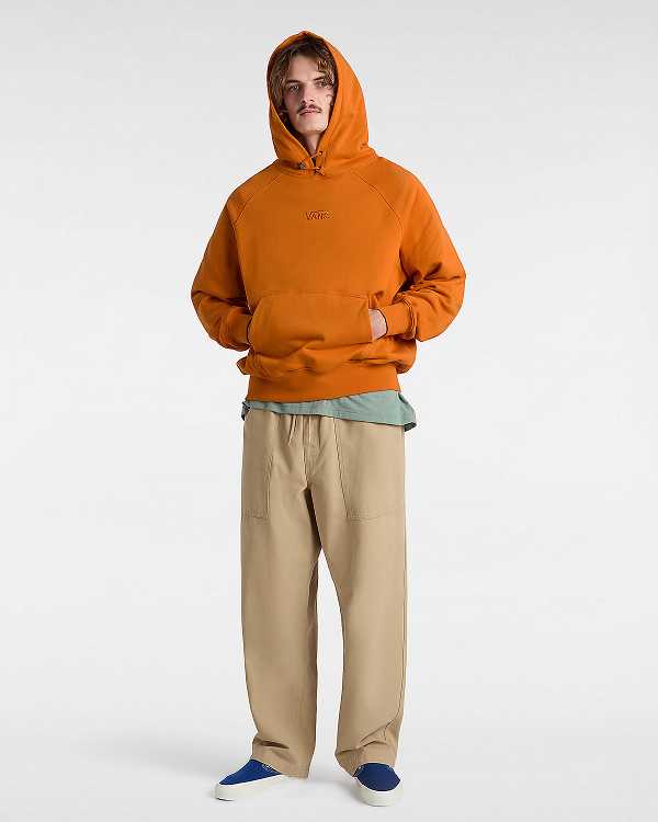 Orange Vans Premium Men Hoodie | VN9476320