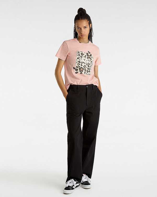 Pink Vans Animalier Boxed Women T Shirts | VN6392857