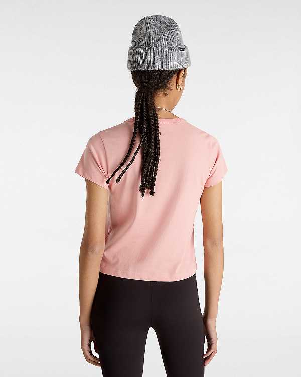 Pink Vans Basic mini Women T Shirts | VN0492678