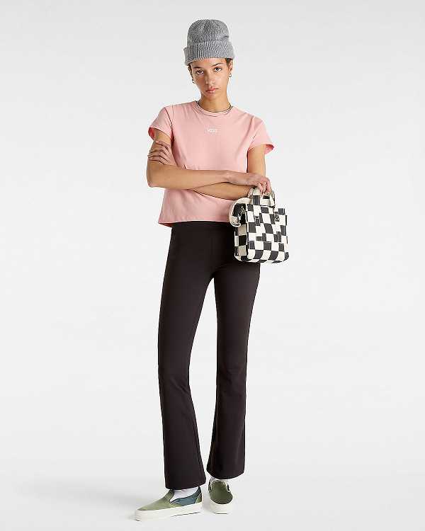 Pink Vans Basic mini Women T Shirts | VN0492678