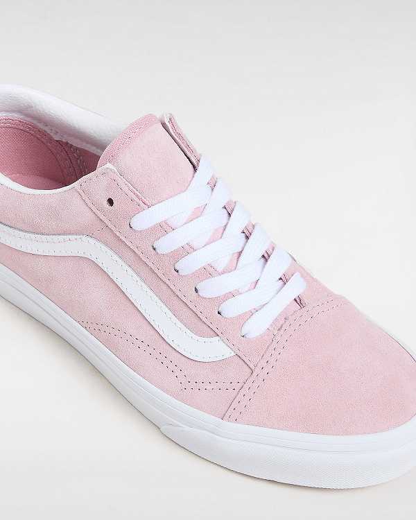 Pink Vans Pig Suede Old Skool Women Sneakers | VN0513789