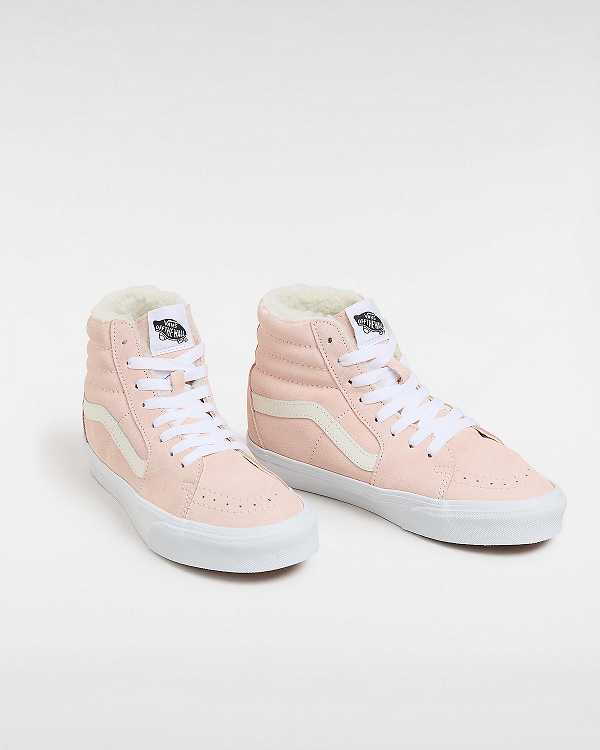 Pink Vans Sk8-Hi Women Skate Shoes | VN0973486