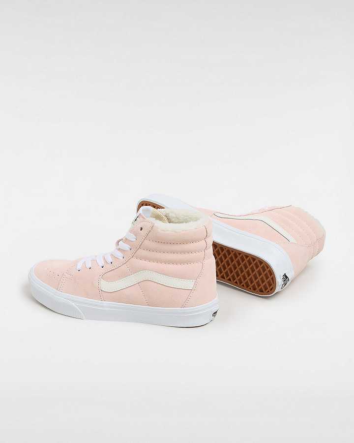 Pink Vans Sk8-Hi Women Skate Shoes | VN0973486