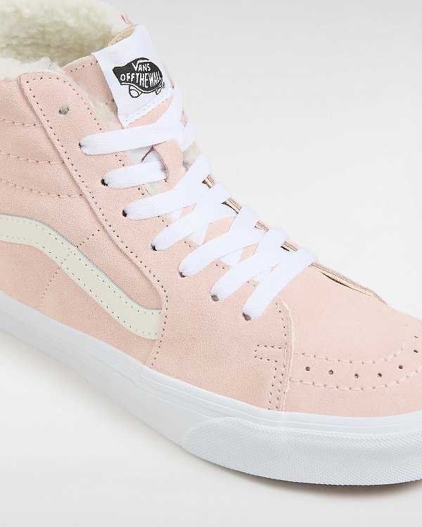 Pink Vans Sk8-Hi Women Skate Shoes | VN0973486