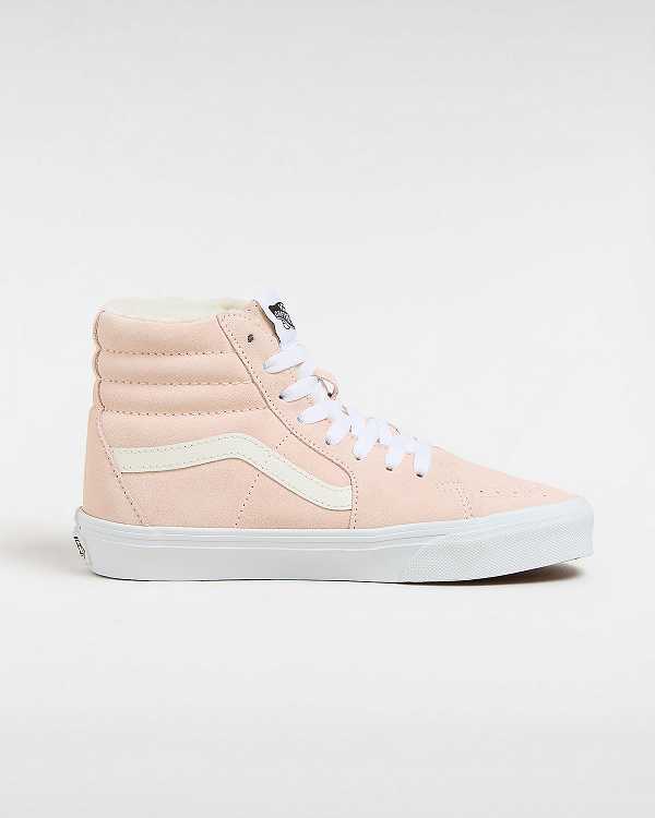Pink Vans Sk8-Hi Women Skate Shoes | VN0973486