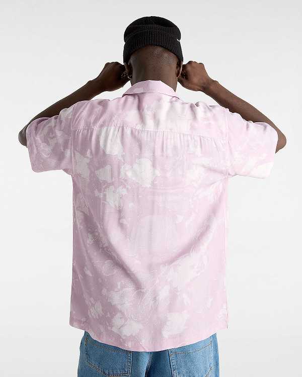 Purple Vans Camp Loose Collar Men Shirts | VN9163280