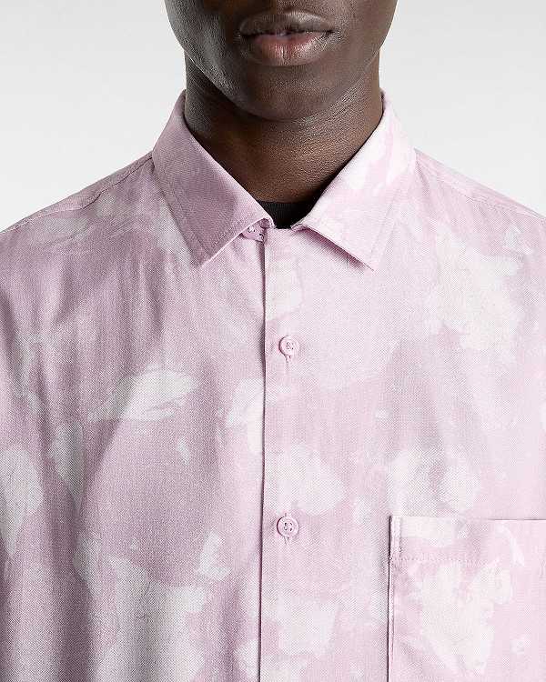 Purple Vans Camp Loose Collar Men Shirts | VN9163280