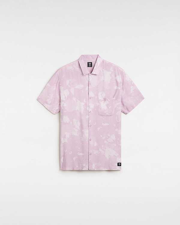 Purple Vans Camp Loose Collar Men Shirts | VN9163280