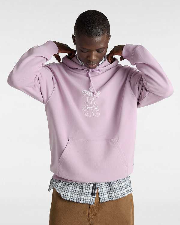 Purple Vans Crazy Eddy 66 Loose Women Hoodie | VN3498075