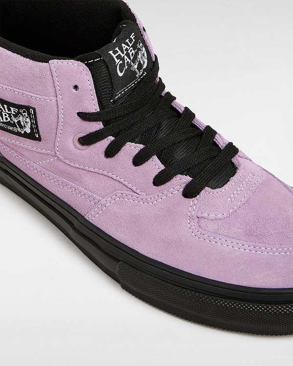 Purple Vans Half Cab Men Skate Shoes | VN9310578