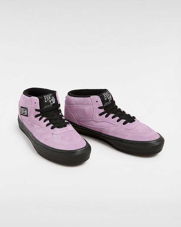Purple Vans Half Cab Women Skate Shoes | VN5162479