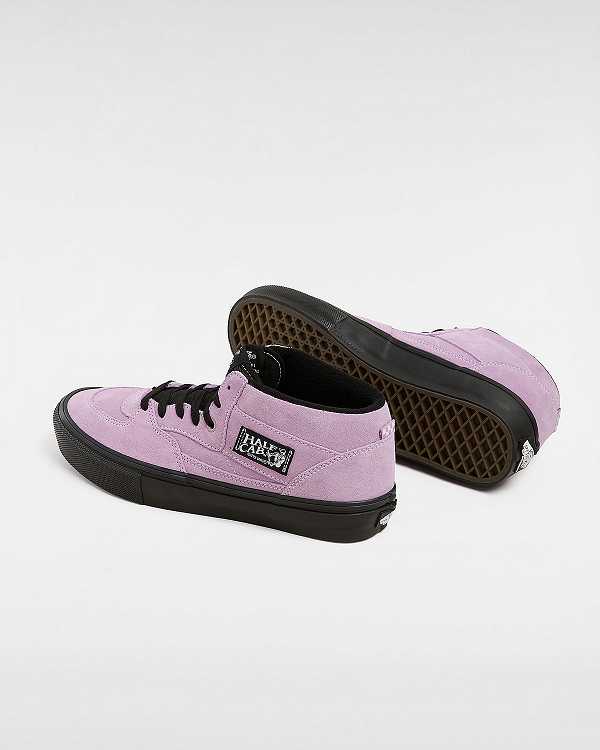 Purple Vans Half Cab Women Skate Shoes | VN5162479