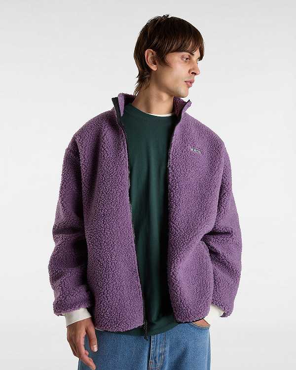 Purple Vans Jazzy Full Zip Women Jacket | VN0582639