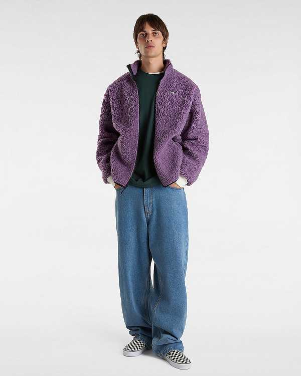 Purple Vans Jazzy Full Zip Women Jacket | VN0582639
