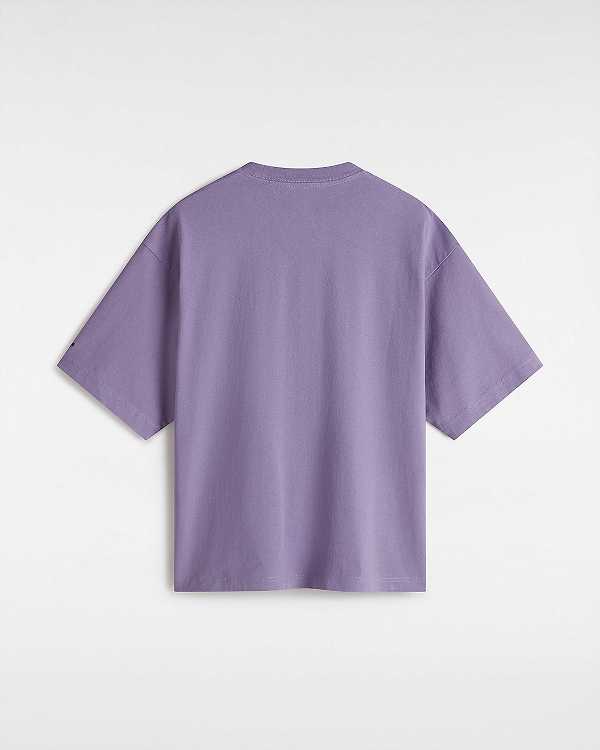 Purple Vans Skate Clay Women T Shirts | VN3071569
