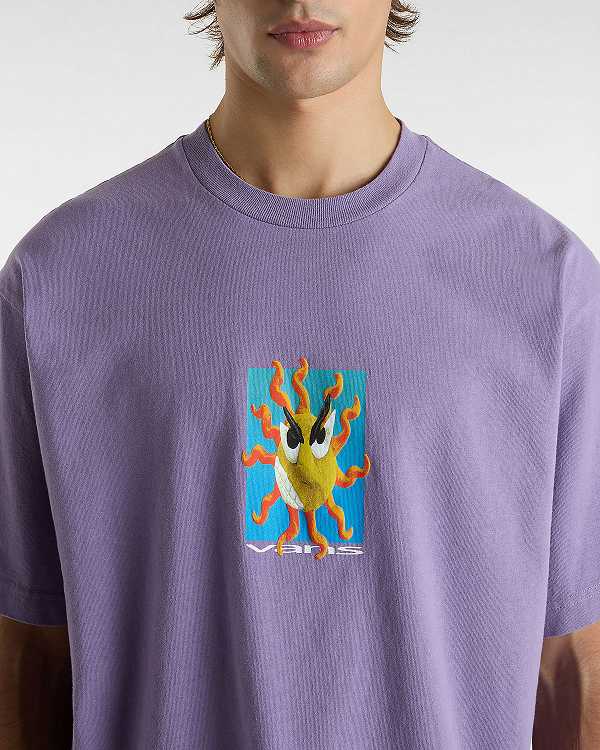 Purple Vans Skate Clay Women T Shirts | VN3071569