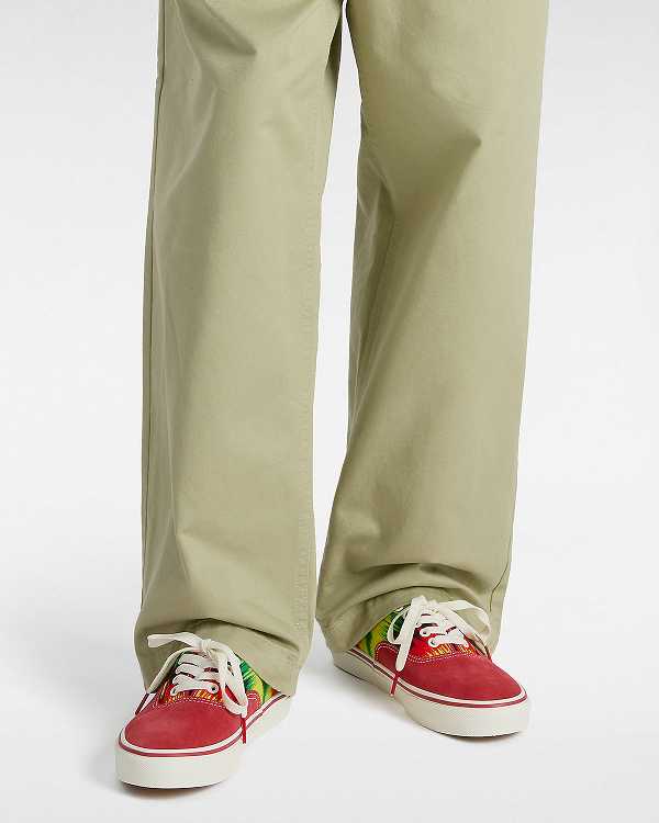 Red Vans Authentic Men Sneakers | VN4705193