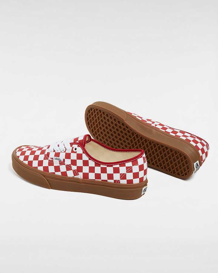 Red Vans Authentic Men Sneakers | VN5902814