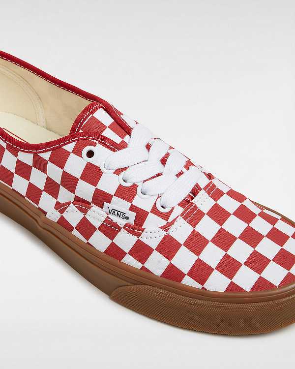Red Vans Authentic Men Sneakers | VN5902814