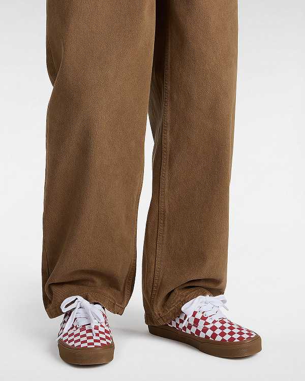Red Vans Authentic Men Sneakers | VN5902814