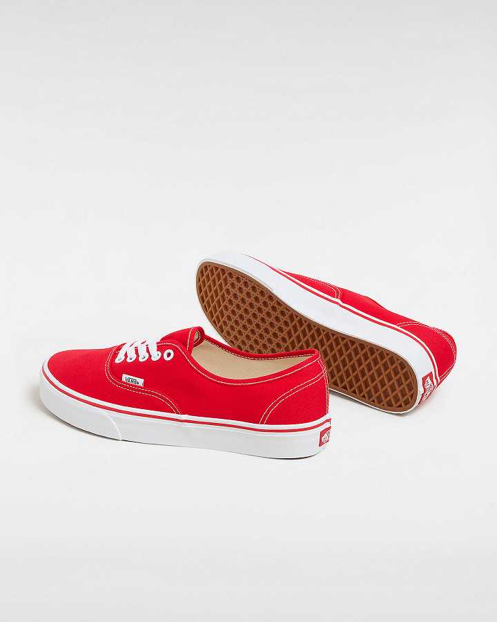 Red Vans Authentic Men Sneakers | VN7054821